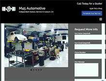 Tablet Screenshot of m45autoserviceauburn.com